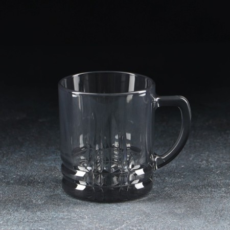 Graphite mug, glass, 300 ml