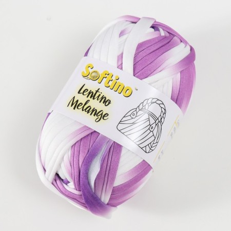 Knitted yarn 95% cotton, 5% Elastan "Lentino Melange" 100 g 30 m color 29-1
