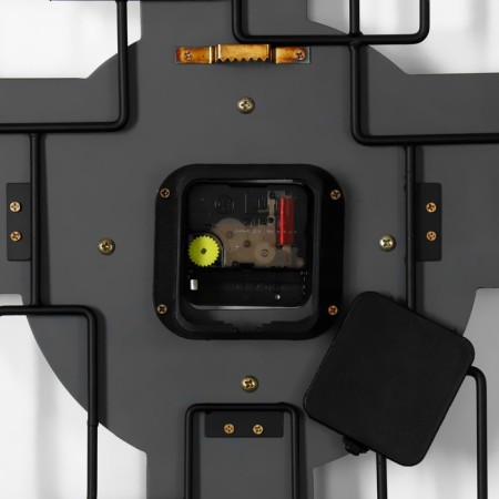 Wall clock, series: loft, "Scandinavian geometry", discrete move, 49.5 x 38 cm, d-21cm-3