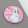Sunset magnet "You are a miracle", diam. 5 cm