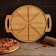 Pizza board with ADELICA handles "Italiano", 55 × 45 × 2 cm, birch, saturated with oil