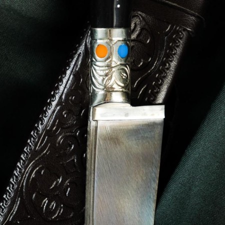 Knife Pchak Sharkhon - Ebonit, Erm, Garda, Uliye Melchior, 17 cm-1