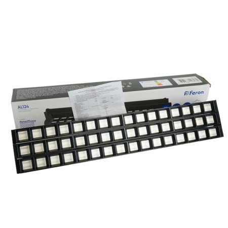 Single -phase track lamp Feron AL124, IP40, LED, 3x30 W, 547x103x75 mm, Black color-9