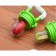 Nibbler for feeding, with silicone mesh, green color