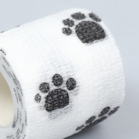 The self -fixed bandage "paws", 5 cm, max. Extensibility 4.5 m, white-1