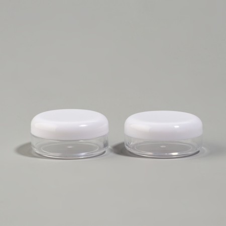 Storage jars, set - 2 pcs, 14 ml, white/transparent color-1