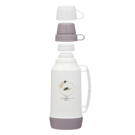 Thermos 1.8 l, with a glass flask, retains heat 12 hours, with a mug, brown-1