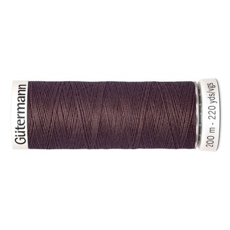 SEW-HALL thread for all materials, 200 m, 748277 (883 Dark Gorky Chocolate)
