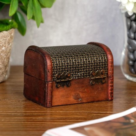 Casket wood chest "Tsek" 6x8x5.5 cm-4