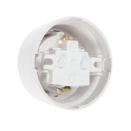 BYLLECTRICA socket Retro RA16-0202, 16A, one, outdoor, with salary, without cover, IP20, white-1