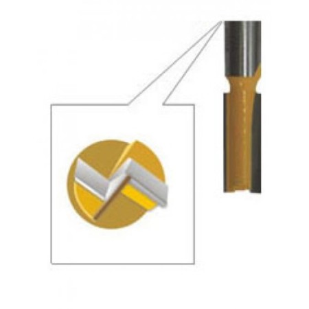 Frases groove Encor 9200, straight, on wood, additional. plate, d = 8 mm, 8 x 19 mm-3