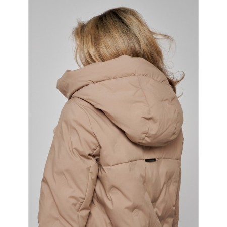 Coat insulated winter female, size 50, beige color-18