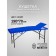 Cosmetological couch with a face hole Massage Pro-Strong SV, three-section, size 190 × 70 × 68-84 cm, color blue