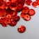 Sequins "Zlatka ZL" 6 mm, 10 g, red