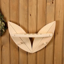 Shelf “two -leaf” hanger for oil with 2 hooks, 5 openings for oil