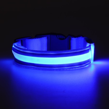 Collar with backlight double strip size S, Osh 35-43 x 2.5 cm, 3 glow lumines-8