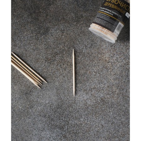 Toothpicks from Magistro birch, 200 pcs, plastic jar, dispenser cover-8