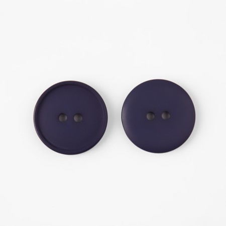 Button, 2 punctures, d = 20 mm, the color is dark blue-2