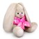 Soft toy "Bunny mi in a scarf", 15 cm