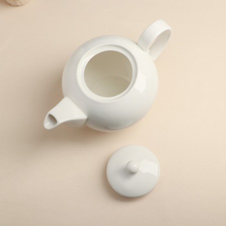 Hot teapot porcelain "Barista", 1.6 l, white-2