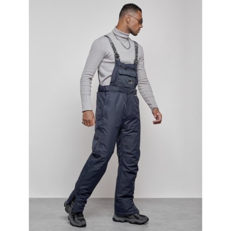 Semi-combinezone ski insulated male winter, size 48, dark blue color-2