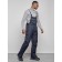 Semi-combinezone ski insulated male winter, size 48, dark blue color