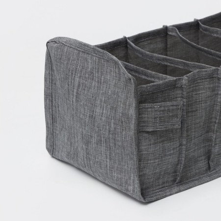 Organizer for storing linen Dolyan, 7 cells, 35 × 15 × 13 cm, color gray color-6