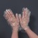 Disposable gloves set 100pcs transparent 0.7 miMikr packet nakl QF