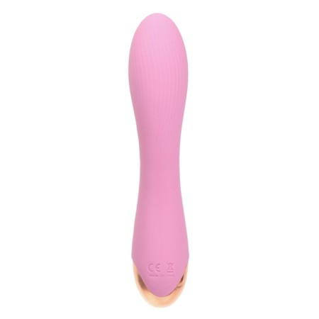 Vibrator with stimulation of the point G, 18 x3.8 cm, pink-3