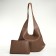Women's bag on magnet Textura, large size, brown color