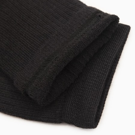 Women's socks half-wool, black color, size 21 (36-37)-2