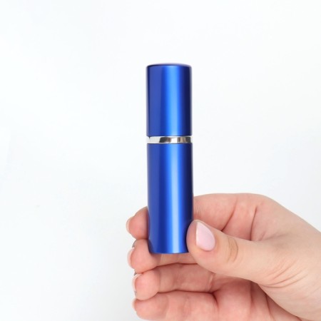 Perfume bottle, with a spray, 10 ml, blue color-15