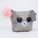 Children's bag for a girl Trapezius "Bunny" with a tail, 18x15x3.5cm