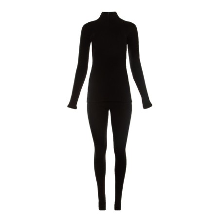 Women's thermal underwear (longshit, leggings) minku Black color, river 54-9