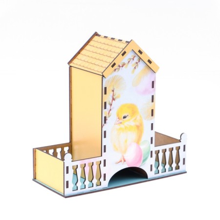 Tea house "chicken", 20x8.6 cm.-5
