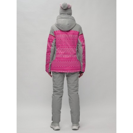 Ski jacket female winter, size 58, pink color-14