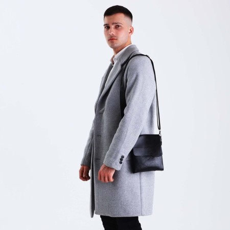 Male bag, black color-1