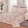 Set with a veil "Ivina": size 240x260 cm, 50x70 cm - 2 pcs, Color Terracot