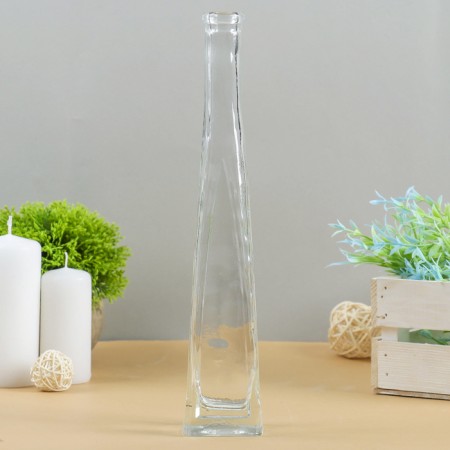 VAZA "Strelka" tetrahedral, transparent 29x5.5x5.5cm, 0.2l