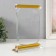 Souvenir glass "Stela award in the form of a scroll" 13x4.7x19 cm