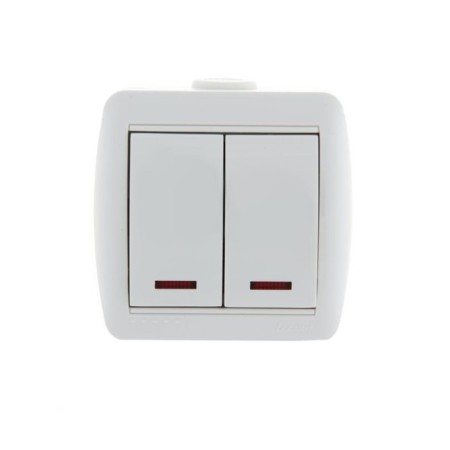 Switch Lezard 710-0200-112 NATA, OP, 10A, 2 keys, white color