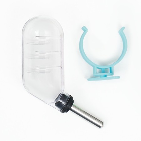 Drill for rodents with a metal nose, 60 ml, transparent with blue mount-6