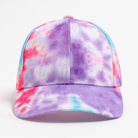 Women's cap TIE-DYE MINAKU, Purple color, size 54-56-2