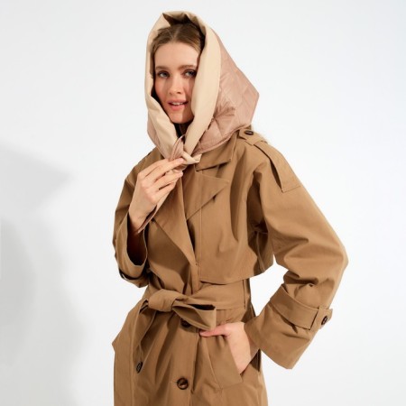 Women's handkerchief minku: casual collection beige color-1