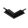 Corner Connector Exile for built -in low -profile busbar, black