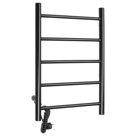 Electric towel Domoterm 109-5, 400x600 mm, left, black matte-1