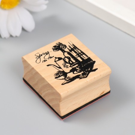 Printing tree "Spring tea" 4.5x4x2.5 cm-1