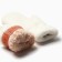 Women's mittens for claim Minaku smooth 22 cm milk