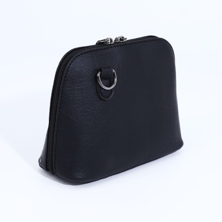 Bag Cross-Bodi with a zipper, black color-1
