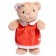 Soft toy "Bear" in a red dress, 30 cm